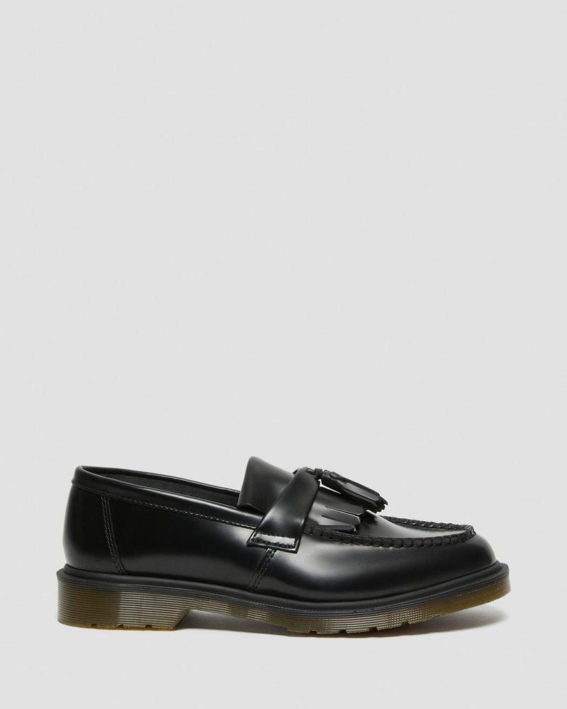 Adrian Smooth Bőr Tassle Loafers Oxford Cipő Női Fekete | HU 413HAP